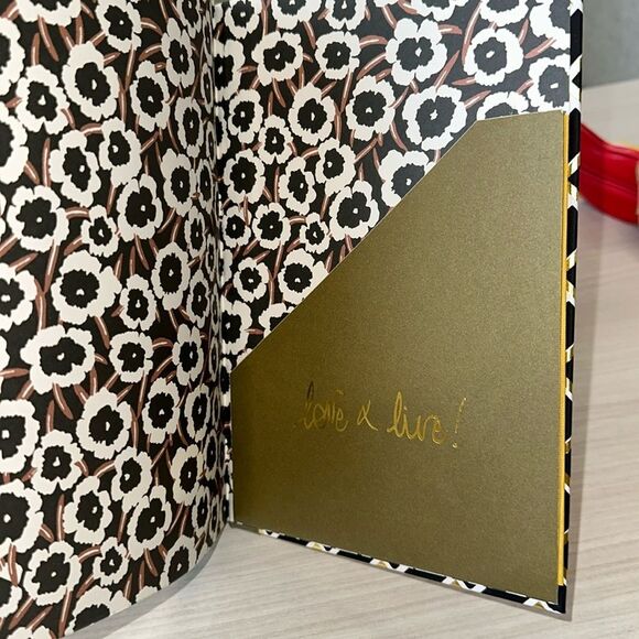 DVF x Target Black White Gold Camo Green Geo Print Unlined Bound Journal - Picture 6 of 11